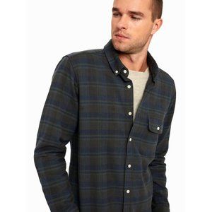 Far Afield Gray on Grays Checkered Larry Long Sleeve Button Down Shirt NWT